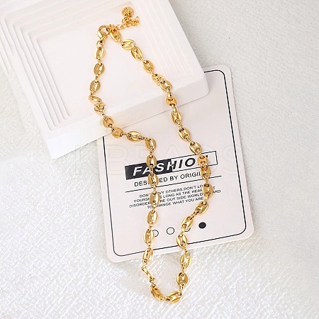 316 Surgical Stainless Steel Link Chain Necklaces NJEW-P324-05C-G-1