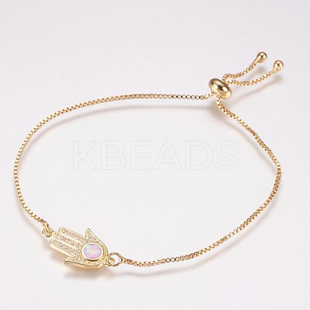 Adjustable Brass Bolo Bracelets BJEW-E333-05G-B-1