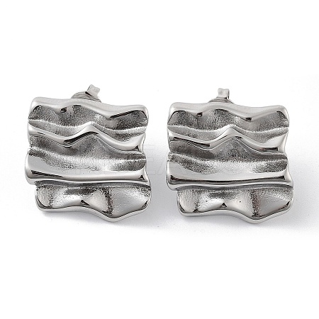 Non-Tarnish 304 Stainless Steel Stud Earrings EJEW-P258-21P-1