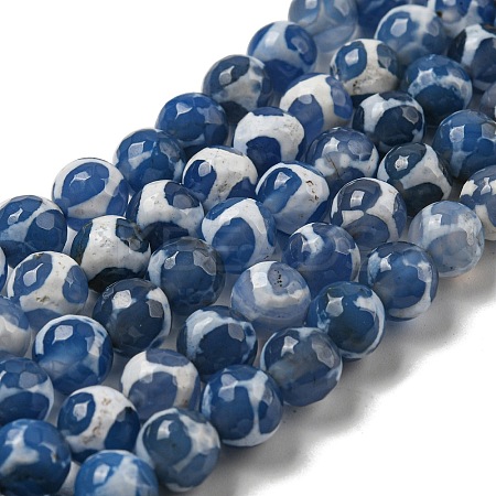 Tibetan Style dZi Beads Strands G-P526-D01-01-1
