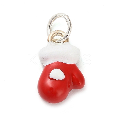 Christmas Themes Alloy Enamel Pendants FIND-I063-01B-1