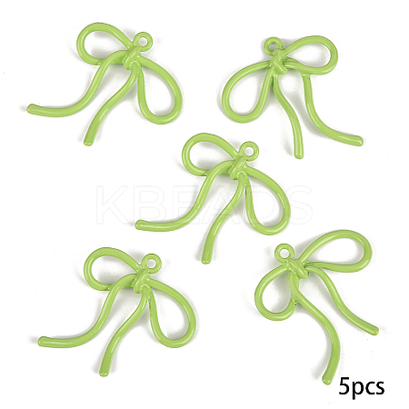 5Pcs Baking Paint Alloy Pendants FIND-YW0009-10G-1