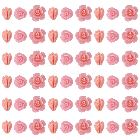 60Pcs 3 Styles Dyed Synthetic Coral Carved Beads CORA-SC0001-21A-1