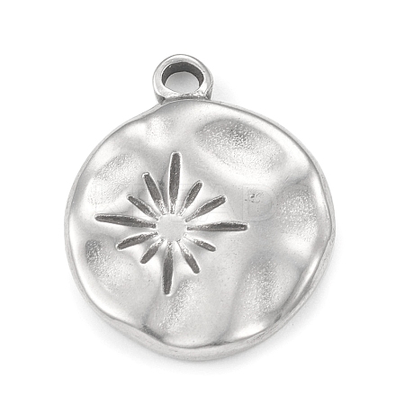 Non-Tarnish 304 Stainless Steel Pendants STAS-F287-30P-1