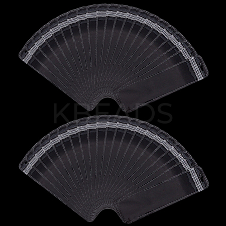 100Pcs Rectangle Long Plastic Zip Top Gift Bags ABAG-SP0001-40-1