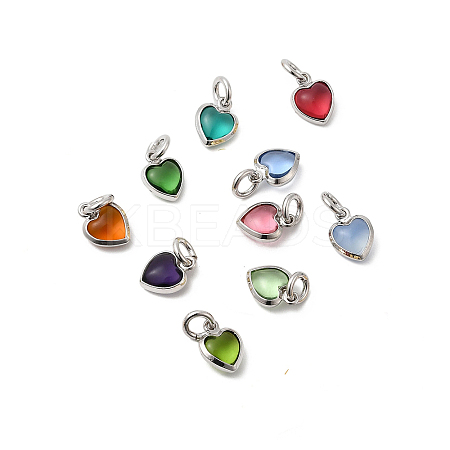 Brass Pave Cubic Zirconia Pendants KK-Z137-21P-1