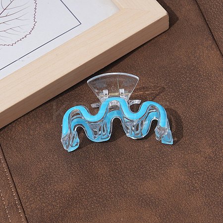 Letter M Plastic Enamel Claw Hair Clips LS-PW23111132718-1