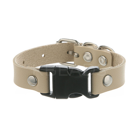 Imitation Leather & Alloy & Plastic Bracelets for Men Women FS-WG10CE2-08-1