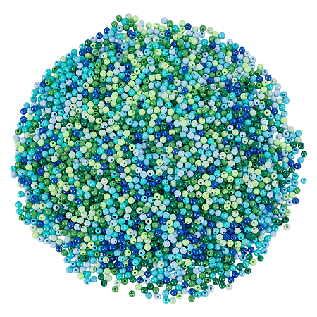 2400Pcs 8 Colors Opaque Acrylic Beads FIND-AR0005-80-1