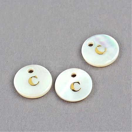 Freshwater Shell Pendants SSHEL-S249-C-1