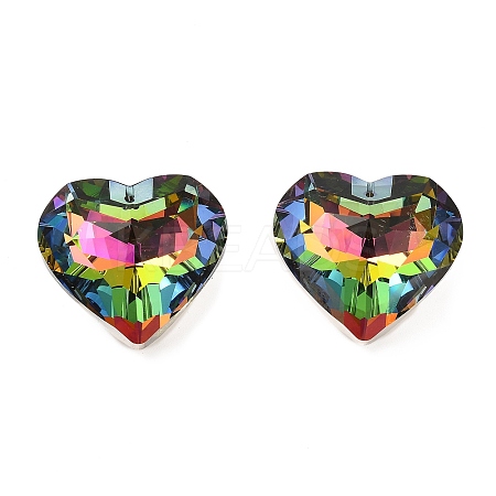 Electroplate Glass Charms EGLA-M028-01A-1