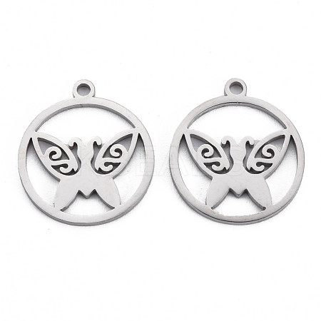 Non-Tarnish 304 Stainless Steel Pendants STAS-N095-061-1