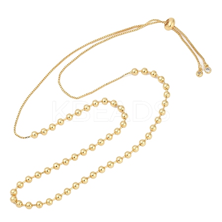 Brass Necklaces NJEW-E089-02G-02-1