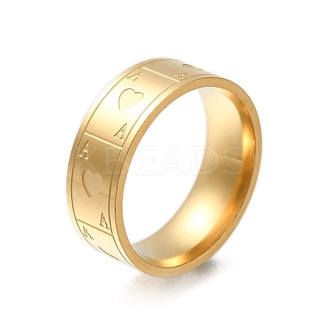 304 Stainless Steel Rings for Women RJEW-S241-06G-1