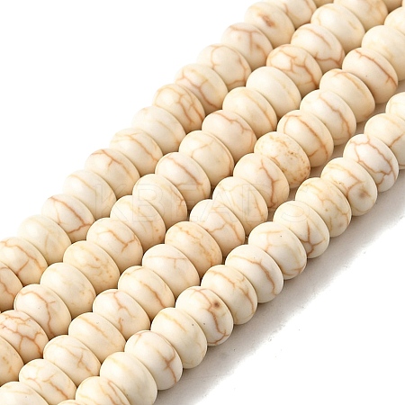 Synthetic Turquoise Beads Strands TURQ-G109-6x3mm-07-1