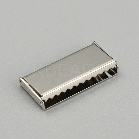 Zinc Alloy Ribbon Crimp Ends FIND-WH0126-13F-P-1