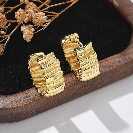 Rack Plating Brass Hoop Earrings for Women EJEW-Q770-20G-1