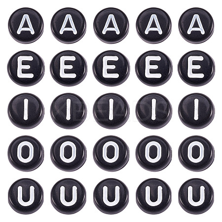 500Pcs 5 Style Opaque Acrylic Beads SACR-TA0001-16-1