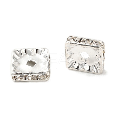 Brass Rhinestone Spacer Beads LS-KK-I362-01A-01S-1