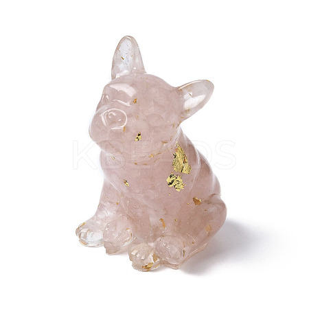 Resin Dog Display Decoration DJEW-P021-C02-1