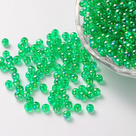 Eco-Friendly Transparent Acrylic Beads PL734-8-1