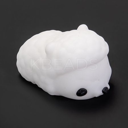 Sheep Shape Stress Toy AJEW-H125-29-1