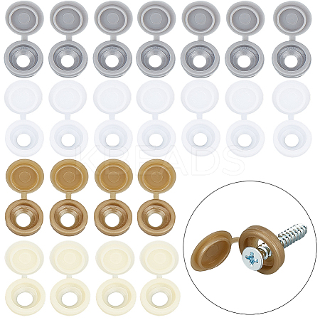 200Pcs 4 Colors Plastic Furniture Fence Screw Hole Plug FIND-GF0006-49A-1