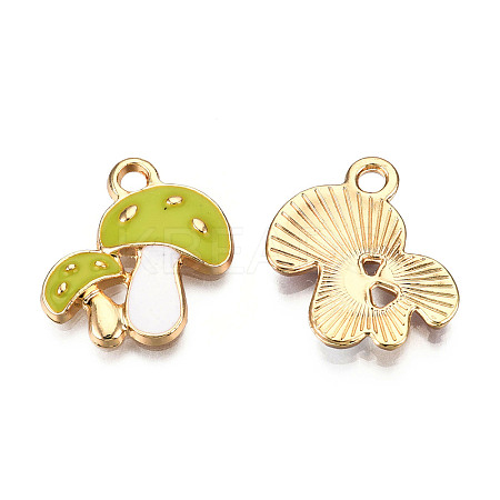 Autumn Theme Alloy Enamel Pendants LS-ENAM-T009-46A-RS-1