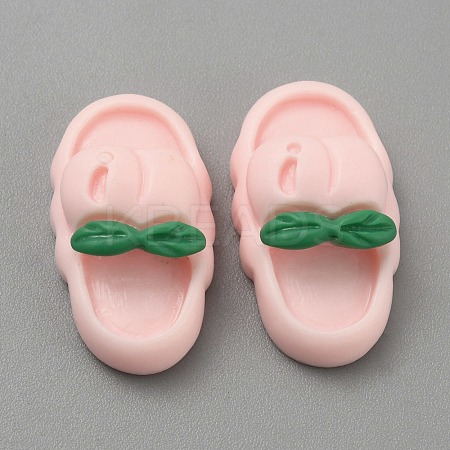 Opaque Resin Cabochons CRES-WH0010-051-1