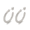 Non-Tarnish 304 Stainless Steel Ring Stud Earrings EJEW-G364-05P-1