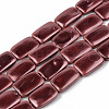Electroplate Natural Freshwater Shell Beads Strands SHEL-R049-027B-1
