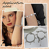 Star Iron Chains Charm Bracelets & Zinc Alloy Star Pendant 3 Layered Necklaces for Women SJEW-SC0001-02-5