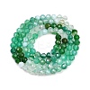 Natural Green Onyx Agate Beads Strands G-L633-A01-4mm-4
