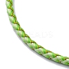 Polyester Cord Braided Bracelet Makings MAK-Z003-01G-31-2