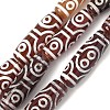 Rice Shape Tibetan Style dZi Beads Strands G-A269-A24-01-2