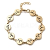 12 Constellations 304 Stainless Steel Link Chain Bracelets BJEW-I239-01G-06-4