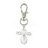 10Pcs Angel Glass Pendant Decorations HJEW-JM02713-S-1