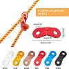 36Pcs 6 Colors Aluminum Alloy Guyline Cord Adjuster AJEW-FH0001-45-5