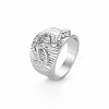 Snake Pattern Rack Plating Alloy Wide Band Rings RJEW-Q163-032B-RS-3