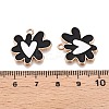 Rack Plating Alloy Enamel Pendants ENAM-N056-344-4