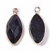 Synthetic Blue Goldstone Pendants G-T131-07A-2