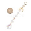 3Pcs Glass Teardrop Round Leaf Hanging Suncatchers Sets HJEW-JM04603-01-3