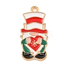 Christmas Theme Alloy Enamel Pendants ENAM-M221-01KCG-07-1