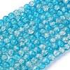 Baking Paint Crackle Glass Beads Strands X-CCG-S001-8mm-06-2