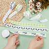 4 Rolls 4 Colors Sport Ball Print Grosgrain Ribbon OCOR-PH0004-07C-3