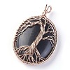 Natural Obsidian Big Pendants G-G771-C05-2