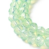 Baking Paint Transparent Glass Beads Strands DGLA-A034-J6MM-D02-3