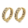 Rack Plating Brass Micro Pave Cubic Zirconia Hoop Earrings EJEW-H016-20G-1