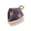 Natural Amethyst Pendants G-K422-01G-11-2