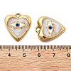 IP Plating(IP) 304 Stainless Steel Enamel Pendants STAS-A103-01G-04-3
